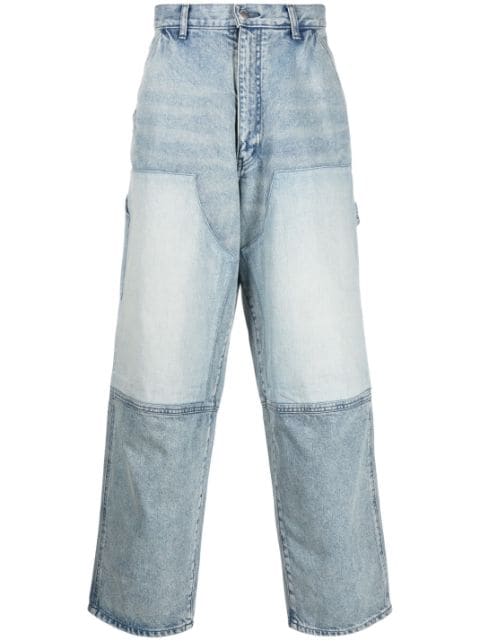 AMBUSH jeans anchos con motivo de cachemira