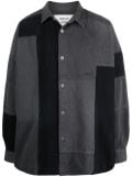 AMBUSH patchwork denim shirt - Grey