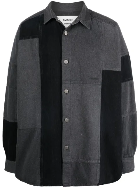 AMBUSH patchwork denim shirt