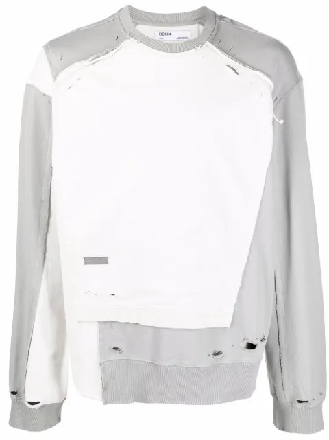 C2h4 仿旧分层设计卫衣