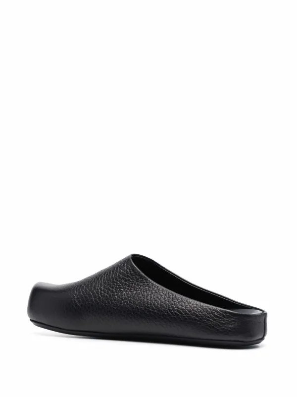 【関税&送料込】Marni Black Leather Pablo Slippers Black leather Pablo sabot | Marni
