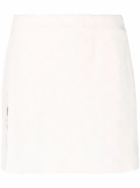 AMBUSH monogram-debossed mini skirt