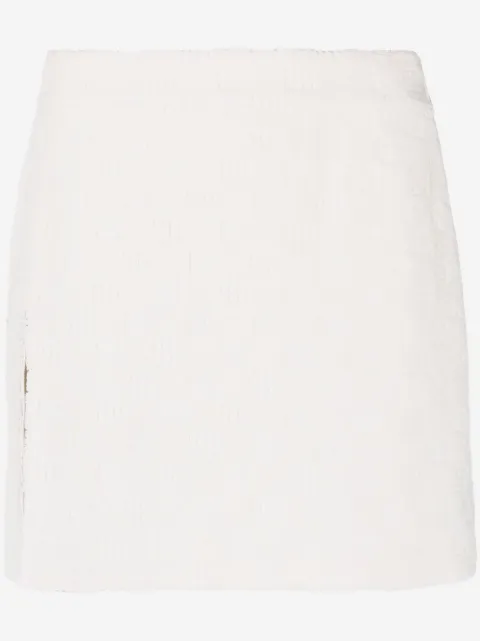 AMBUSH monogram-debossed mini skirt