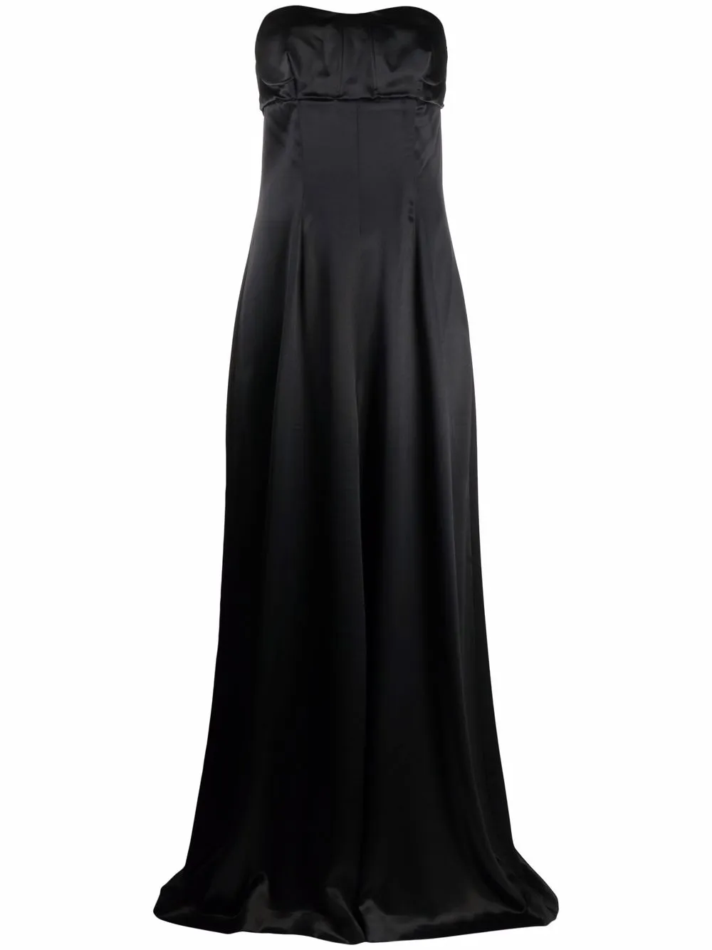 

AMBUSH vestido de fiesta strapless - Negro