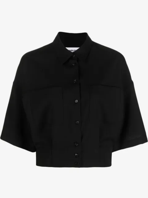 AMBUSH cropped cotton shirt