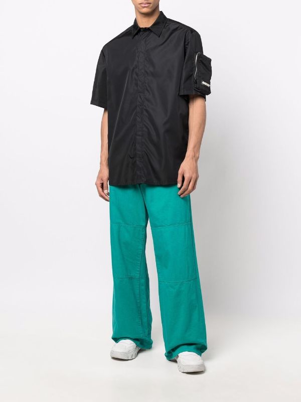 AMBUSH short-sleeved zip-pocket Shirt - Farfetch