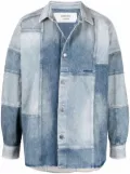 AMBUSH patchwork denim shirt jacket - Blue