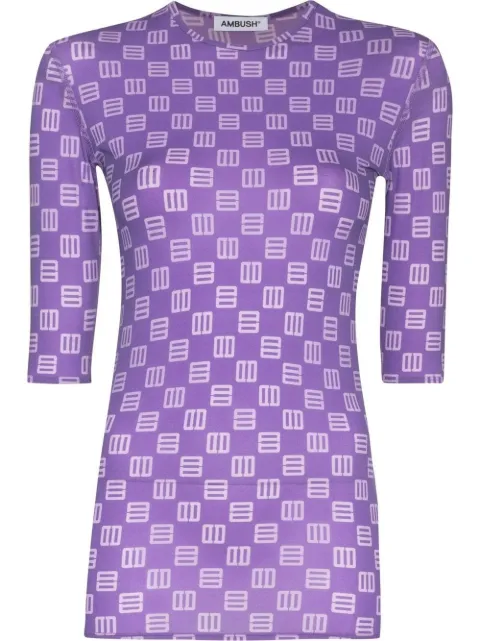 AMBUSH Camiseta slim monogramada