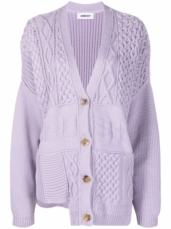 AMBUSH Patchwork Knitted Cardigan - Farfetch