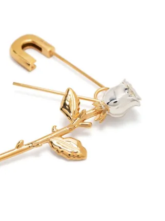 rose safety-pin earring展示图