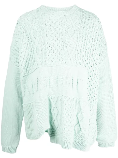 AMBUSH patchwork knitted jumper
