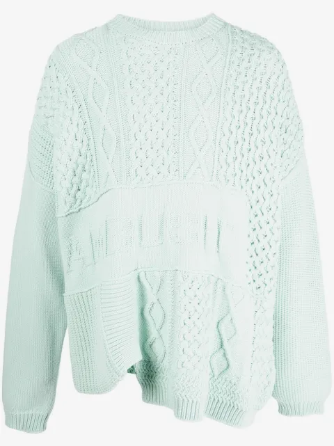 AMBUSH patchwork knitted jumper