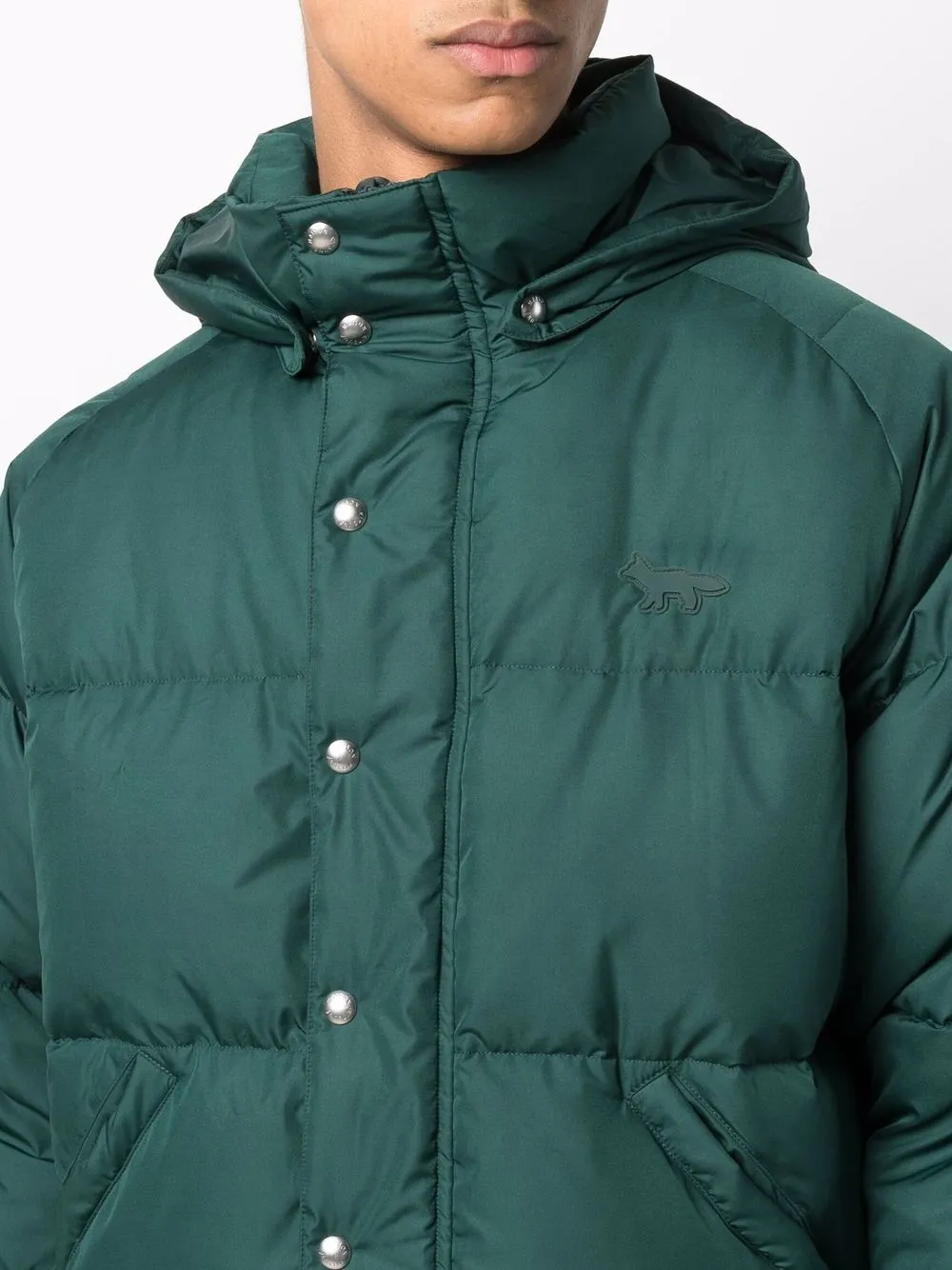 фото Maison kitsuné пуховик на молнии