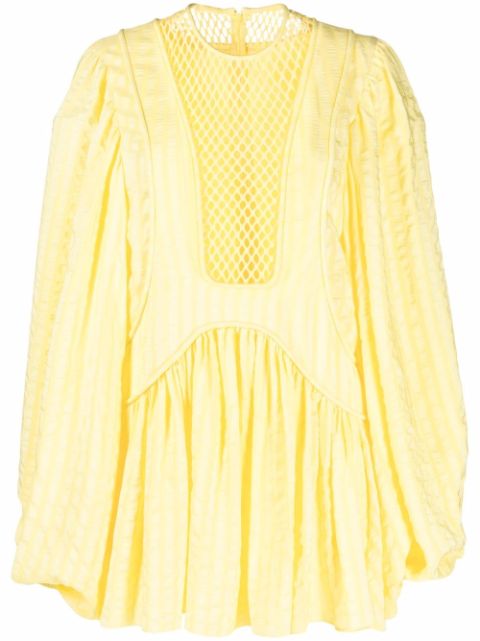 Stella McCartney mesh-panel shift dress Women