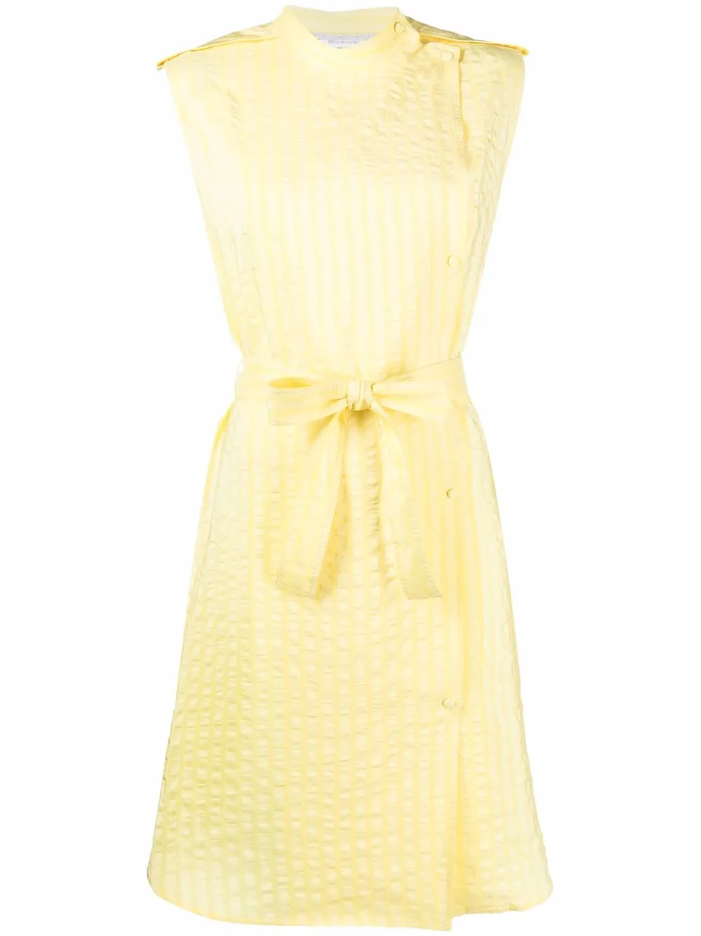 

Stella McCartney seersucker tie-waist dress - Yellow