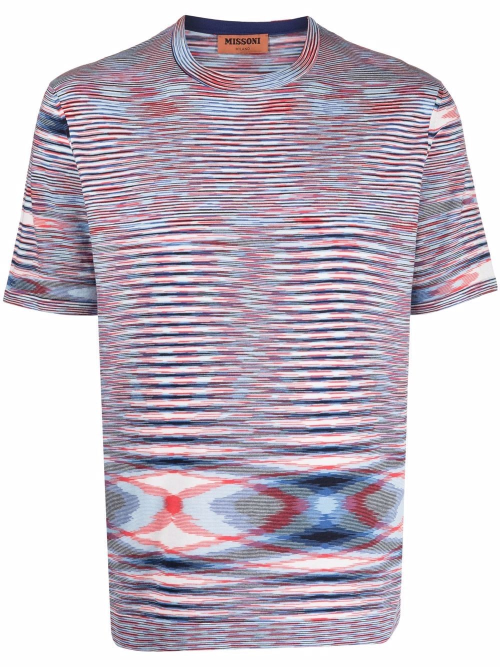 striped pattern T-shirt