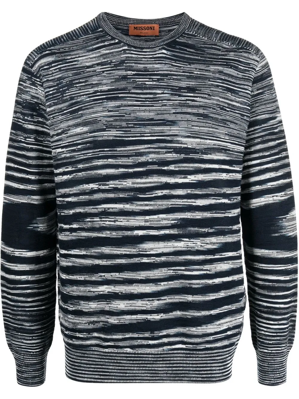 

Missoni striped crew neck jumper - Blue