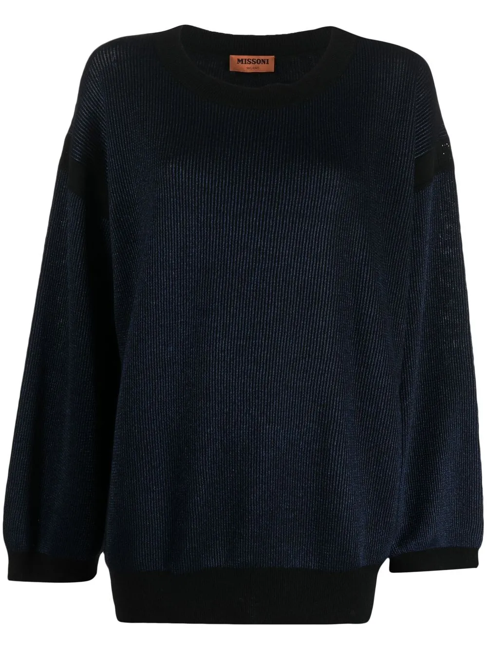 

Missoni ribbed-knit jumper - Blue