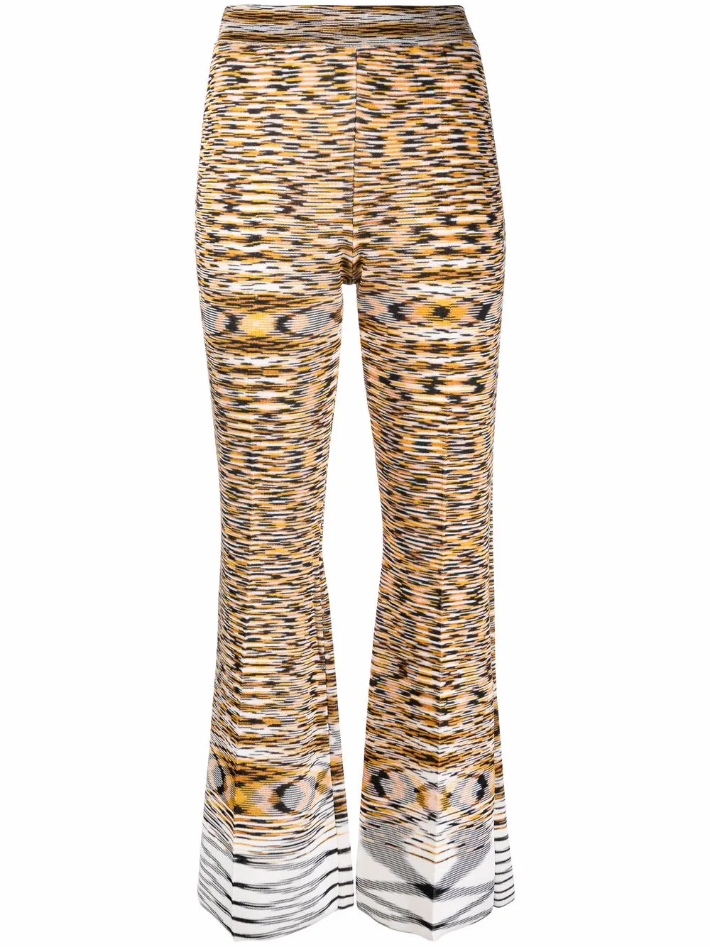 

Missoni pantalones tejidos acampanados - Amarillo