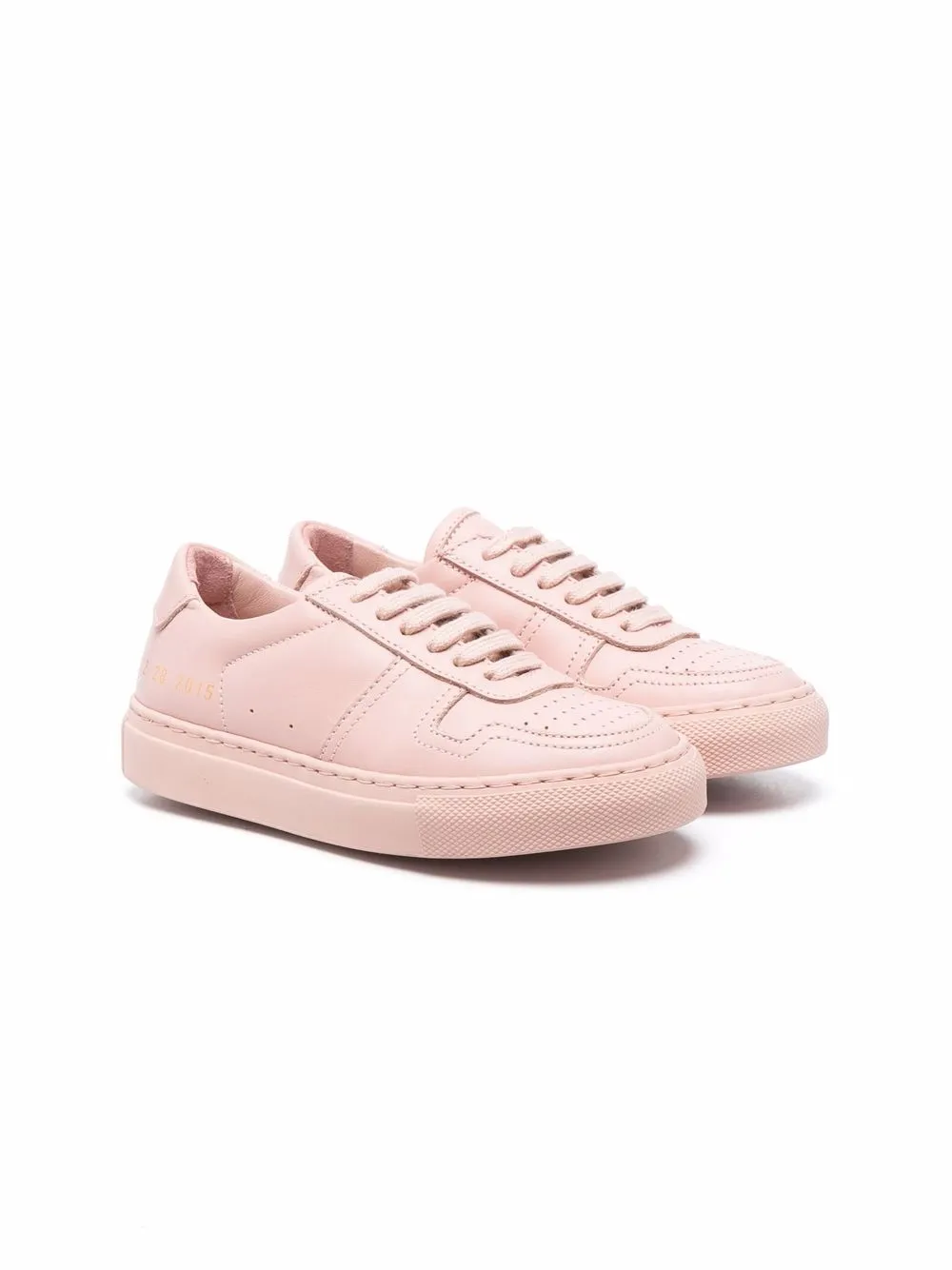 perforated lace-up sneakers