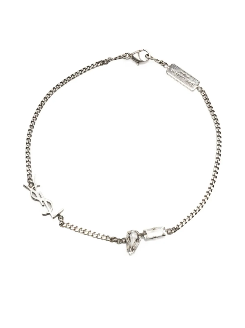 Saint Laurent logo-detail bracelet | Silver | Image 1