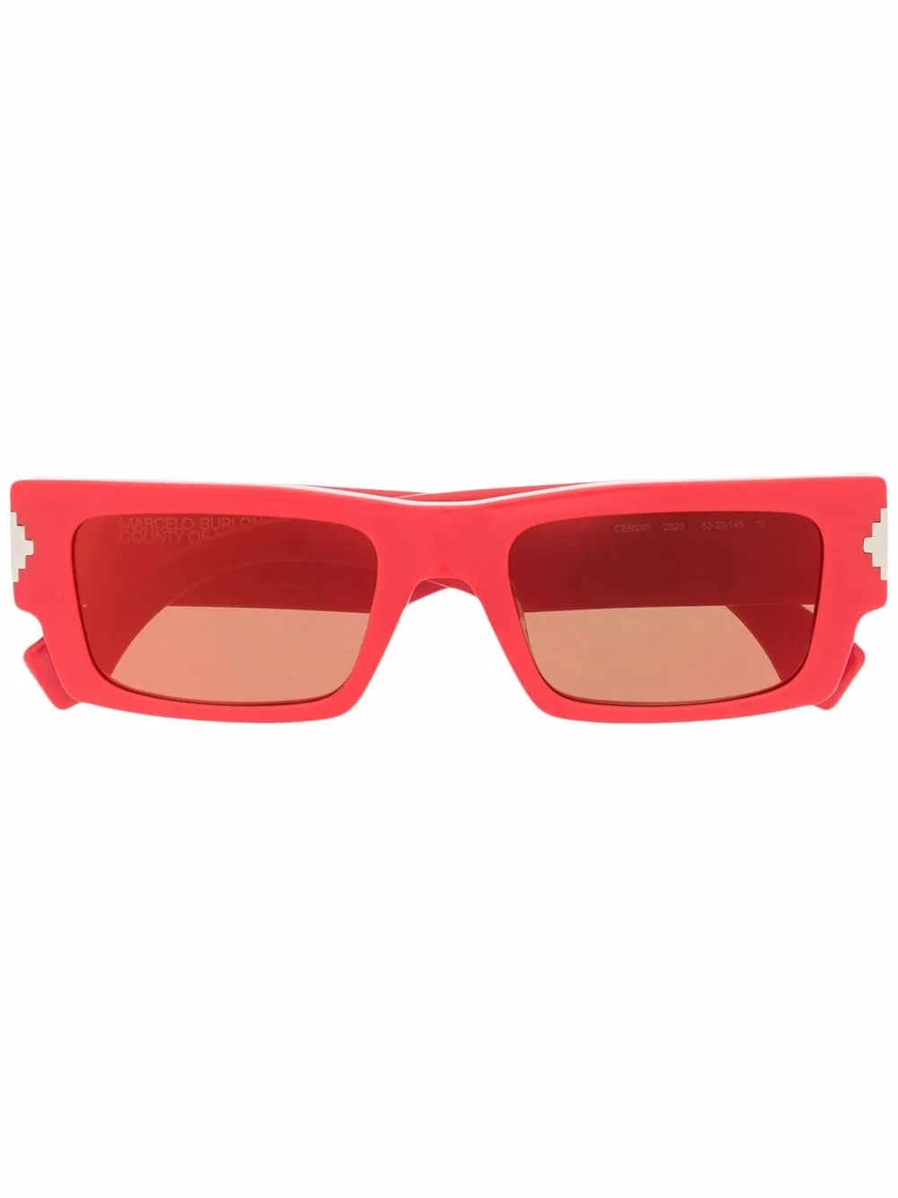 

Marcelo Burlon County of Milan Alerce rectangle-frame sunglasses - Red