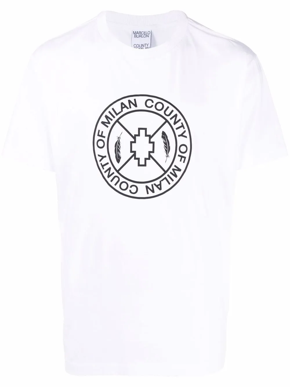 

Marcelo Burlon County of Milan playera Skate Cross - Blanco