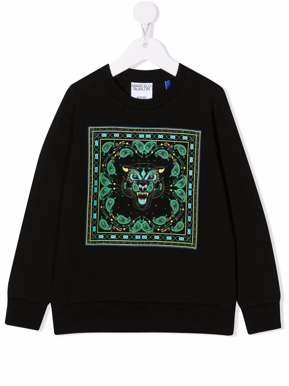 

Marcelo Burlon County Of Milan Kids sudadera Bandana Tiger - Negro