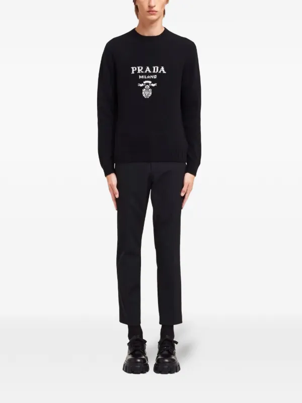 PRADAロゴセーター Prada - プラダ ロゴ ニットセーター | HBX