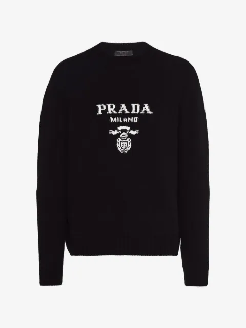 Prada wool and cashmere crew-neck sweater