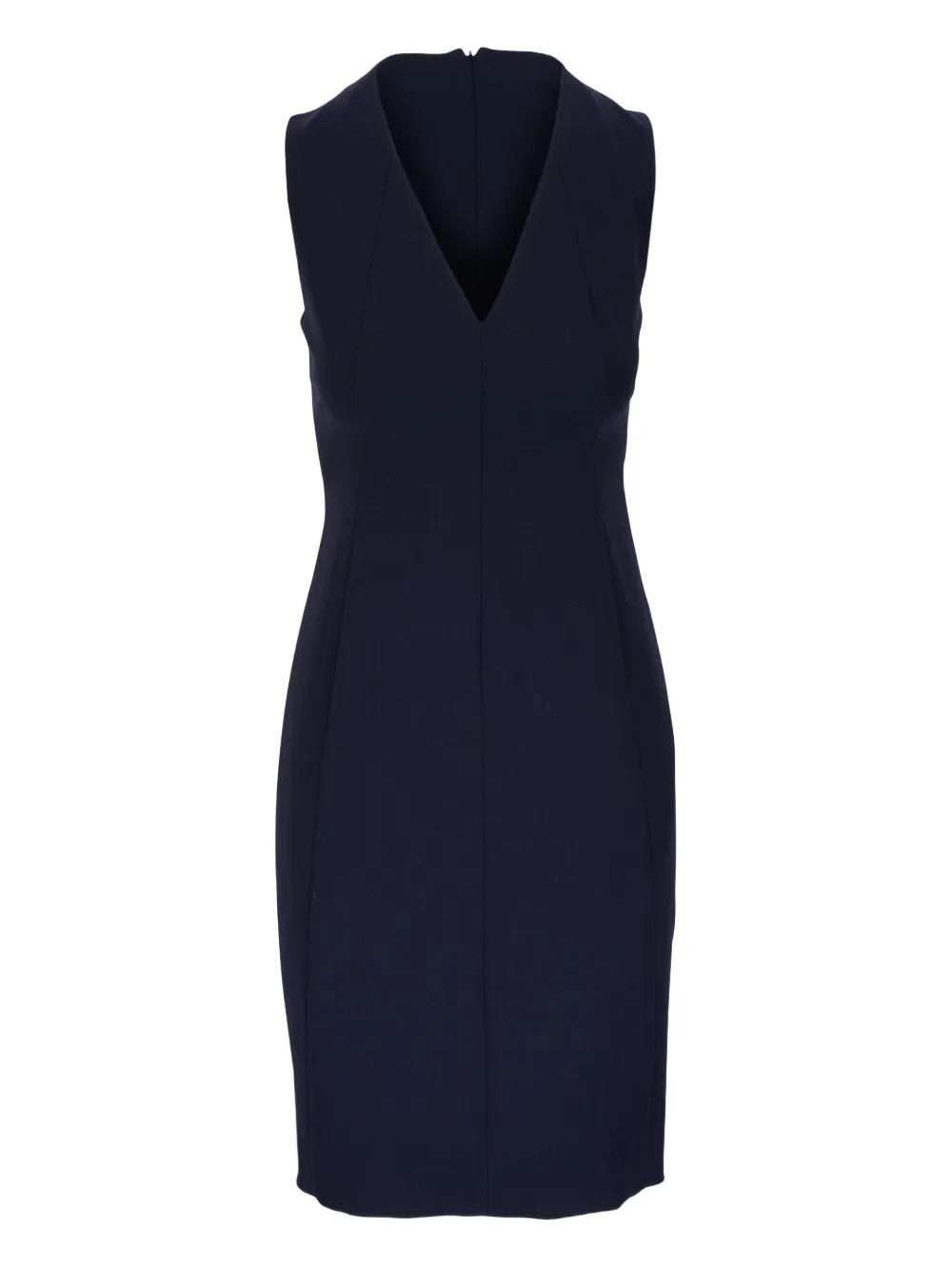 Akris V-neck sleeveless dress - ブルー Akris V-neck sleeveless dress - ブルー