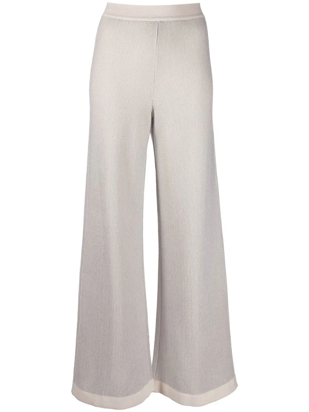 

Missoni flared-leg cashmere trousers - Neutrals