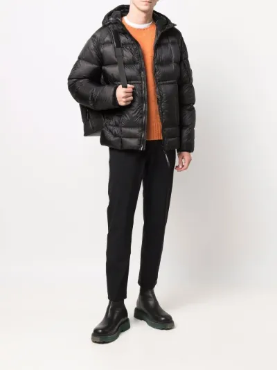 C.P. Company padded hooded jacket black 