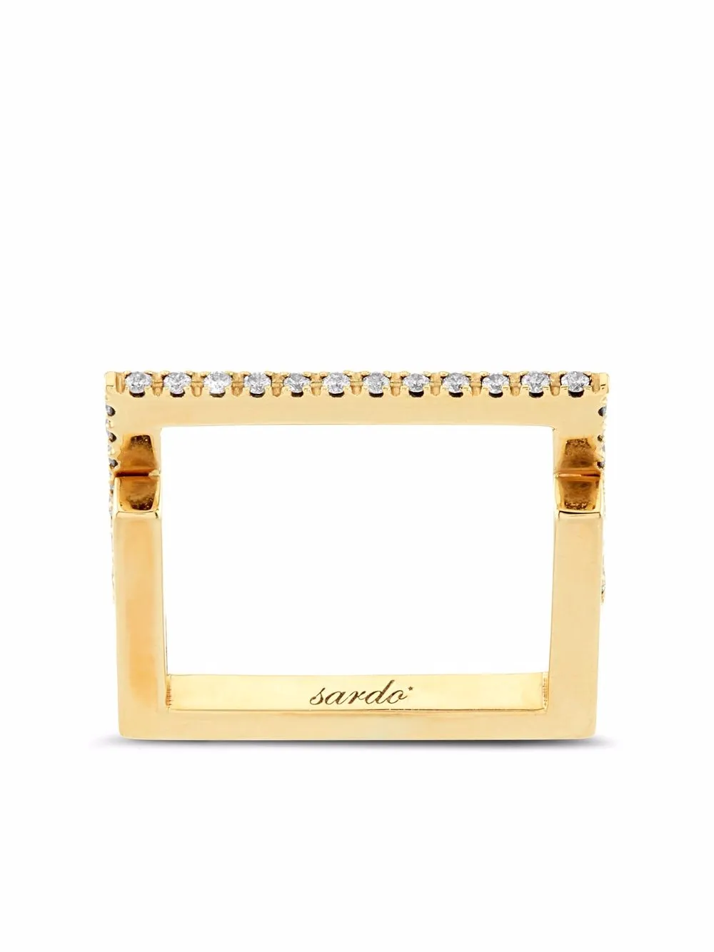 фото Sardo 18kt yellow gold without ostentation diamond ring