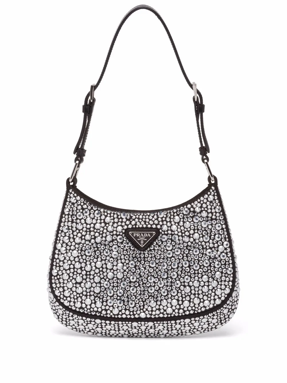 Shop Prada embellished Cleo shoulder bag with Express Delivery - FARFETCH