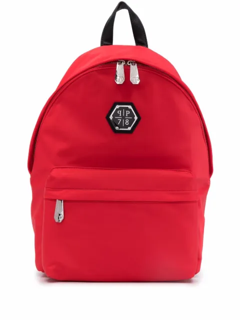 Philipp Plein logo plaque backpack