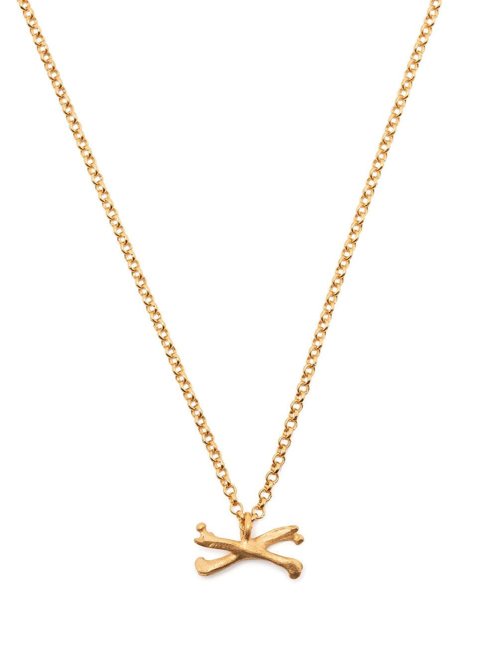 Claire English memento buccaneer gold-plated necklace