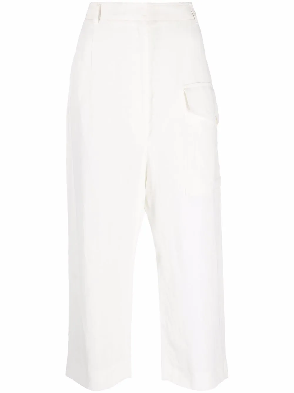 

Stella McCartney pantalones capri rectos - Blanco