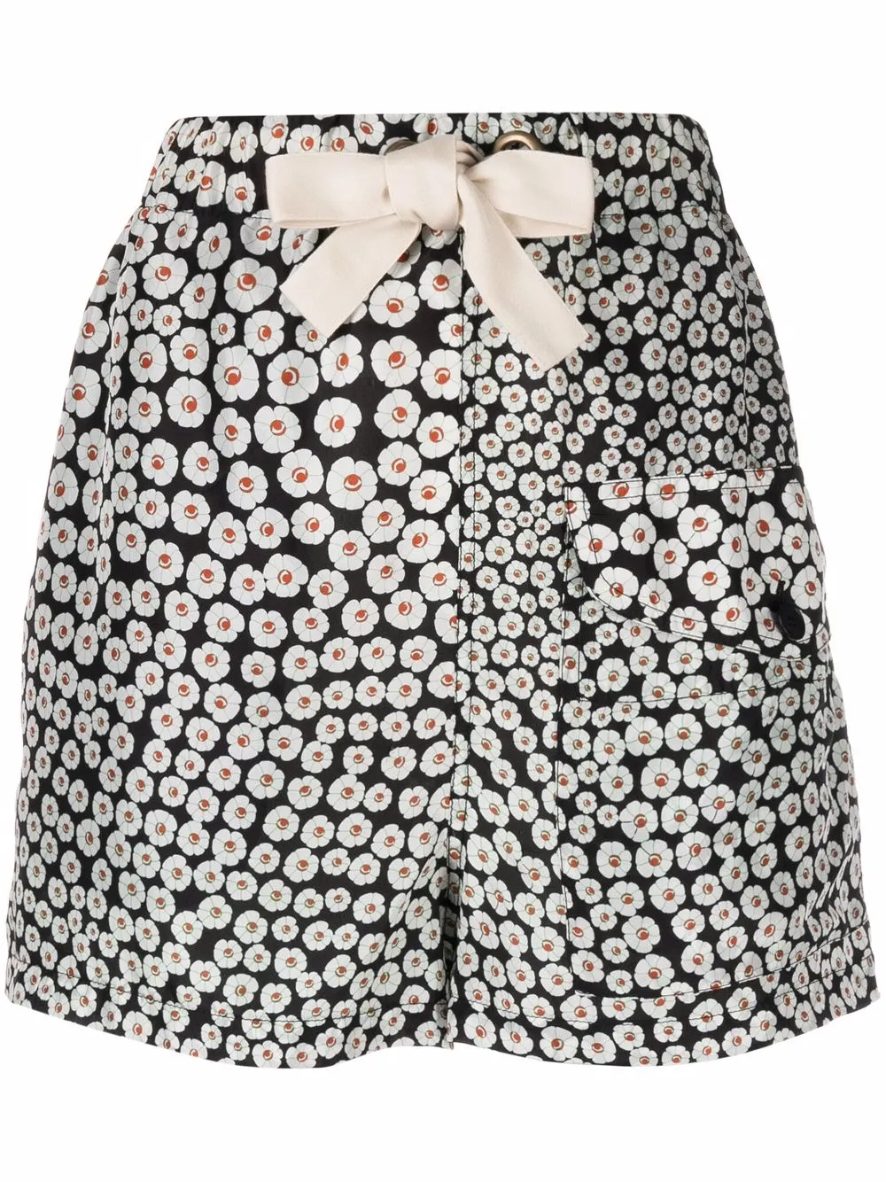 

Stella McCartney shorts con estampado floral - Blanco