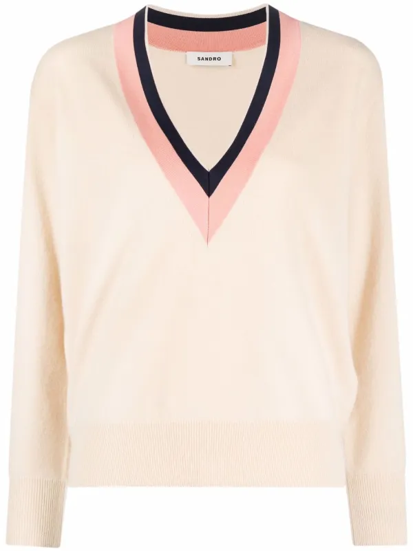 SANDRO Viken V-neck Jumper - Farfetch