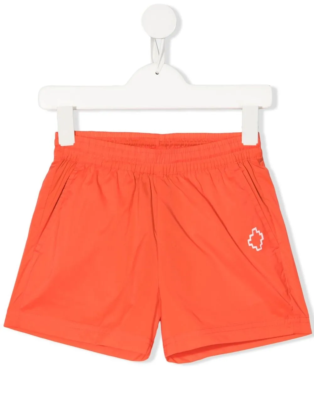 

Marcelo Burlon County Of Milan Kids shorts de playa con logo estampado - Rojo