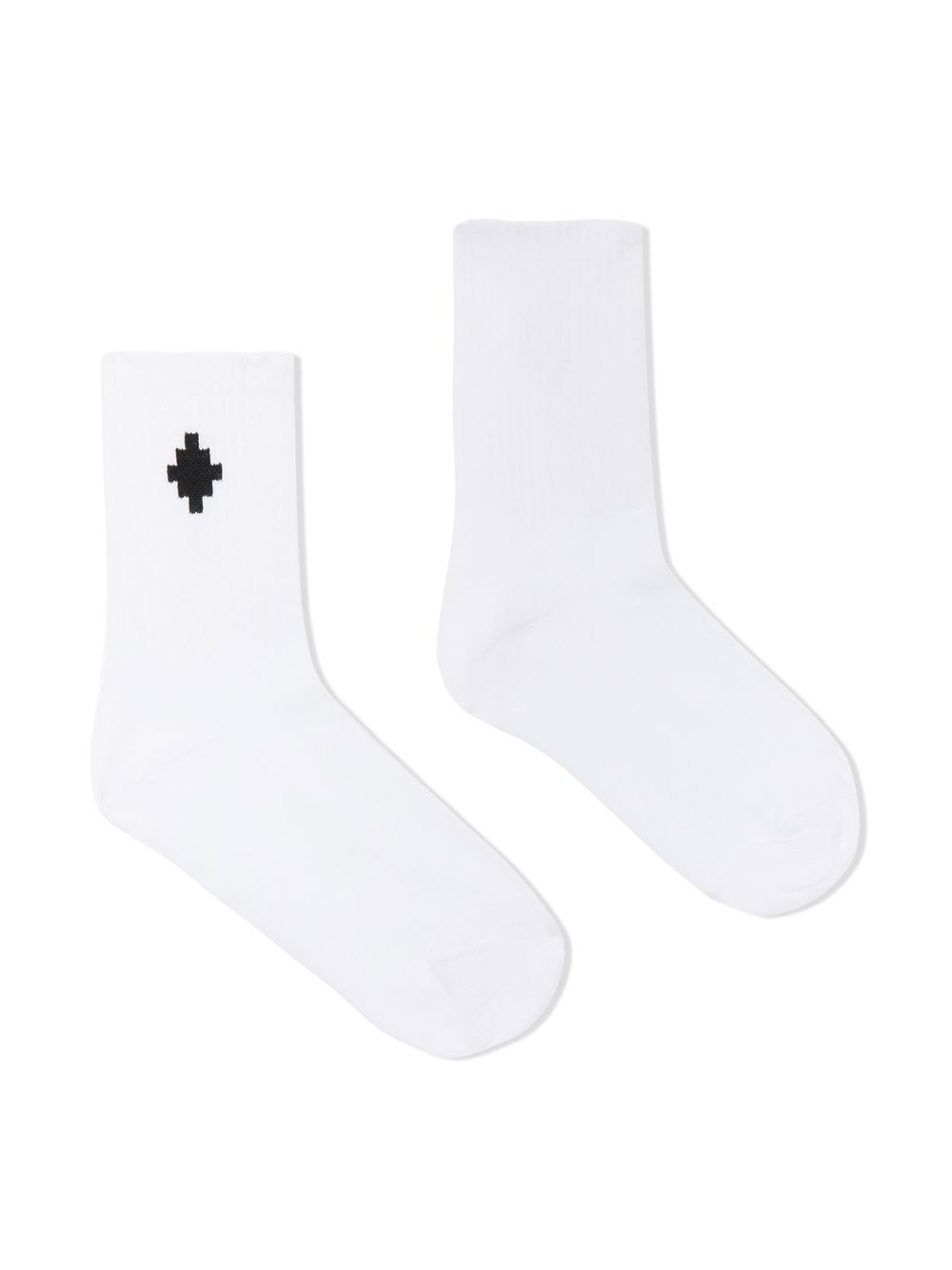 Marcelo Burlon County Of Milan Kids' Logo-print Ankle Socks In White