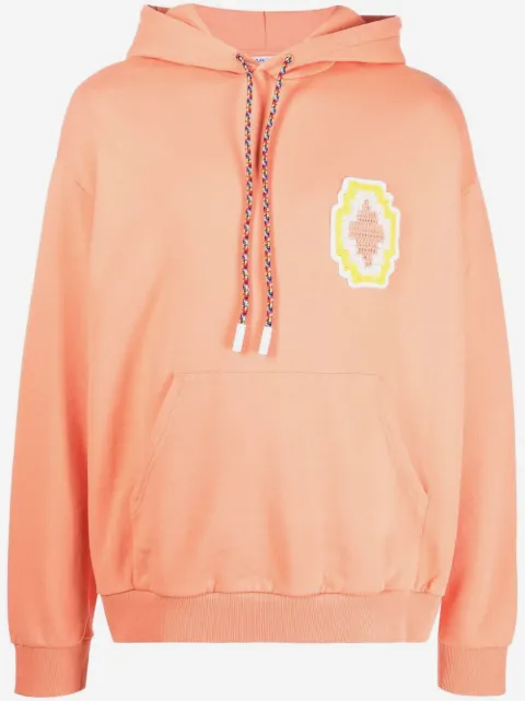 COUNTY OF MILAN macramé Cross logo patch hoodie