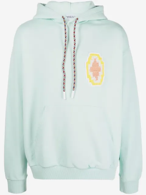 COUNTY OF MILAN macramé Cross patch hoodie