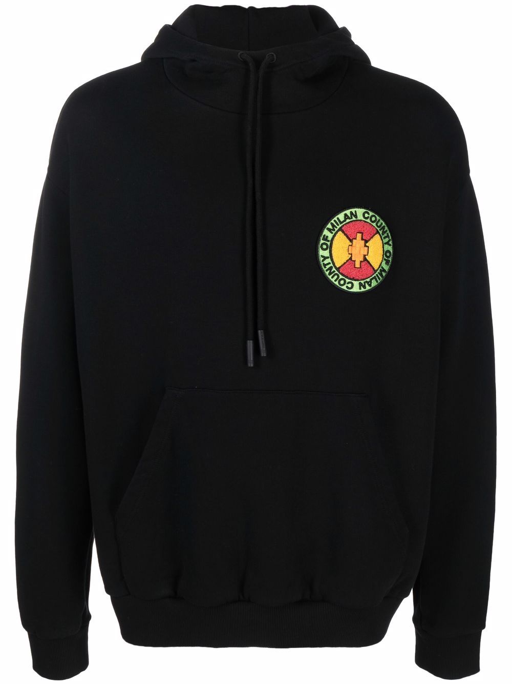 

Marcelo Burlon County of Milan hoodie con parche County Park - Negro