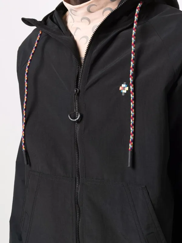 Marcelo Burlon County of Milan プリント パーカー Marcelo Burlon County of Milan Black Flags Hoodie Marcelo