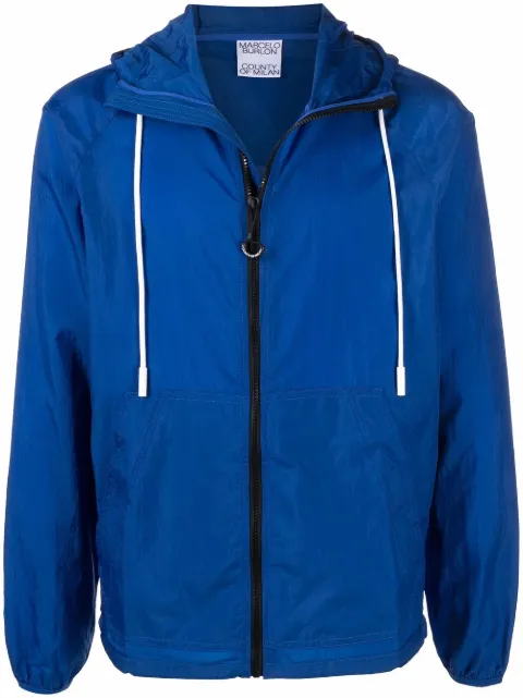 Marcelo Burlon County of Milan Cross-motif windbreaker