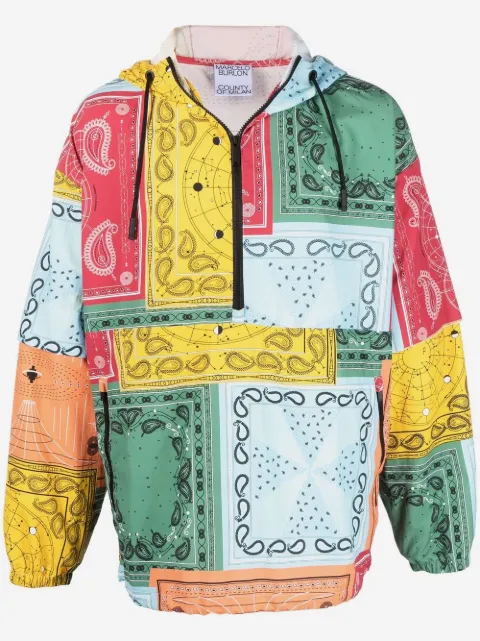 COUNTY OF MILAN bandana-print hooded jacket
