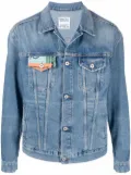Marcelo Burlon County of Milan bandana-print denim jacket - Blue