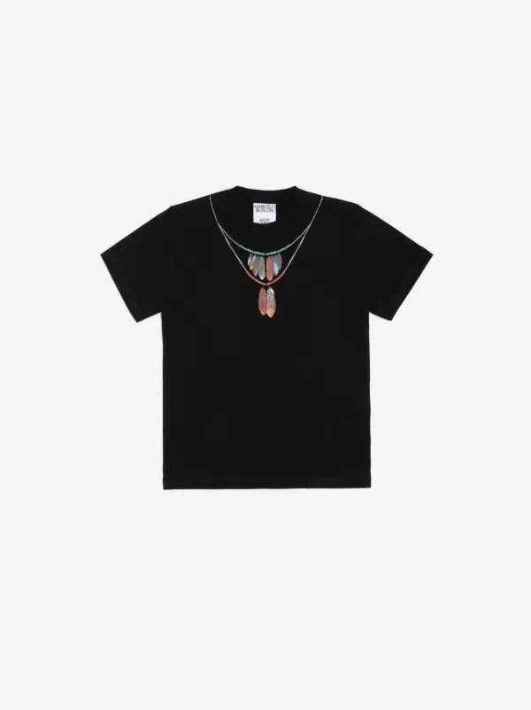 FEATHERS NECKLACE TSHIRT MARCELO BURLON® Official Site